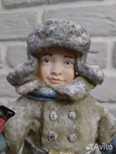 Ватная игрушка ручной работы