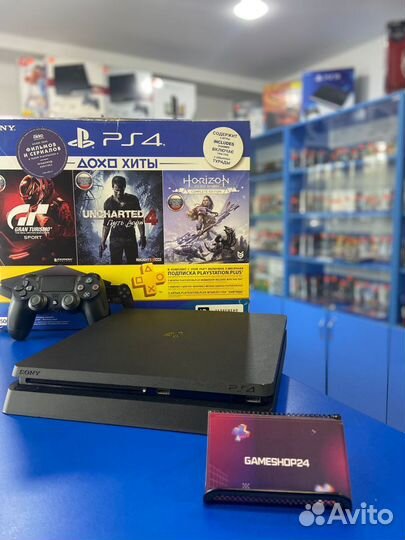 PS4 slim 1tb+много игр+гарантия