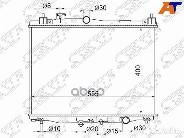 Радиатор Honda Fit 13- / Jazz 15-20 HD00013-08-1