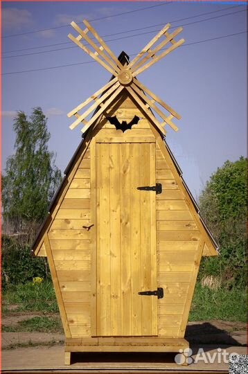 Уличный туалет деревянный BAG334