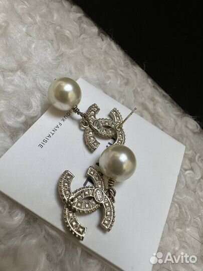 Серьги chanel оригинал