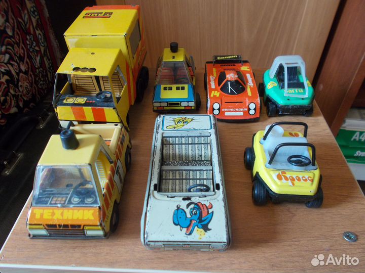 Лот детских железных машинок СССР