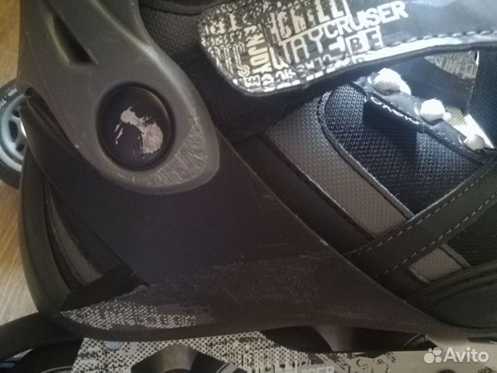 Ролики 37-40, черные, Oxelo, раздвижные