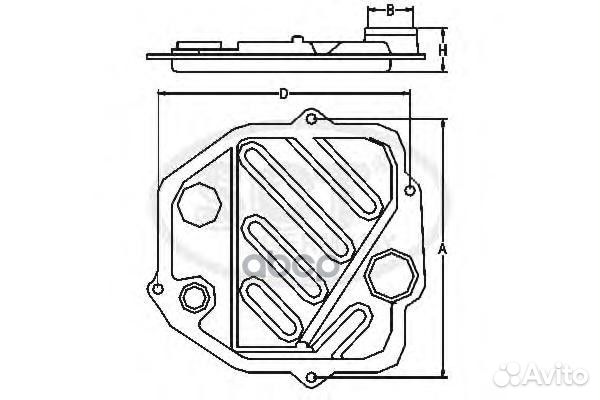 Фильтр АКПП nissan tiida I 07/note 06/almera