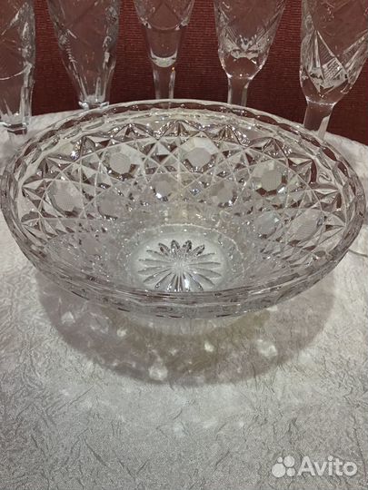 Конфетница и рюмки СССР