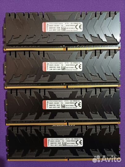 32gb 3600Mhz+ cl16 Kingston HyperX Predator