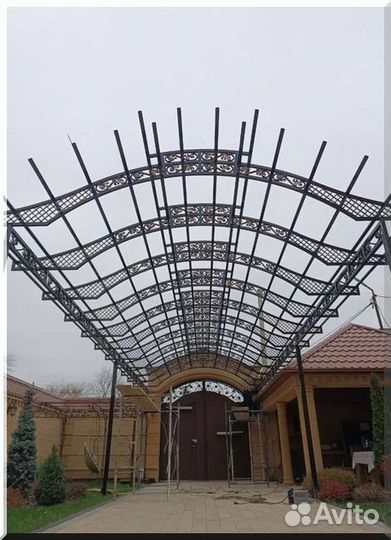 Кованые ворота под ключ с доставкой