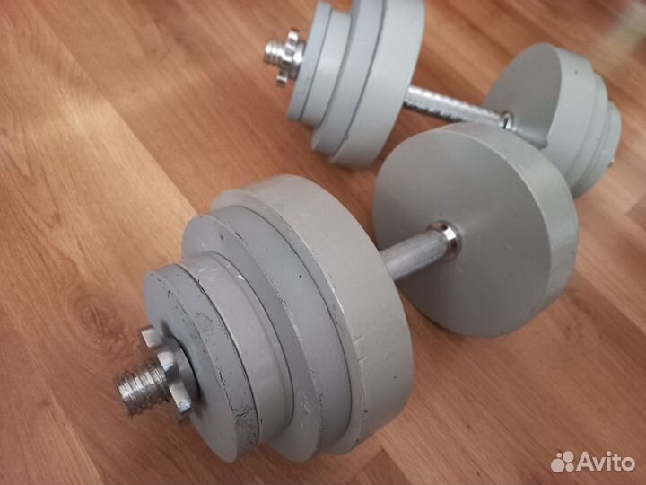 Гантели стальные 21кг и 41кг