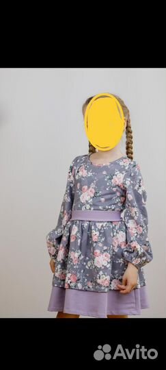 Платье для девочки 116 122 хлопок
