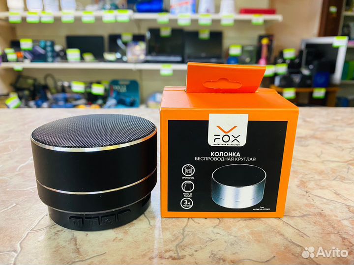 Колонка Беспроводная круглая fox st5163