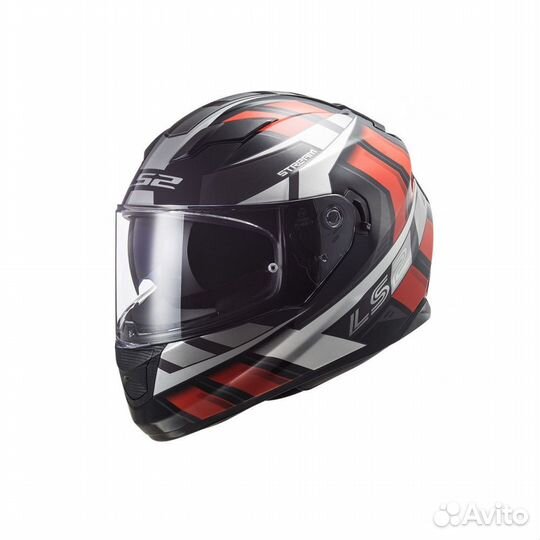 Мотошлем LS2 FF320 stream EVO loop Black-Red