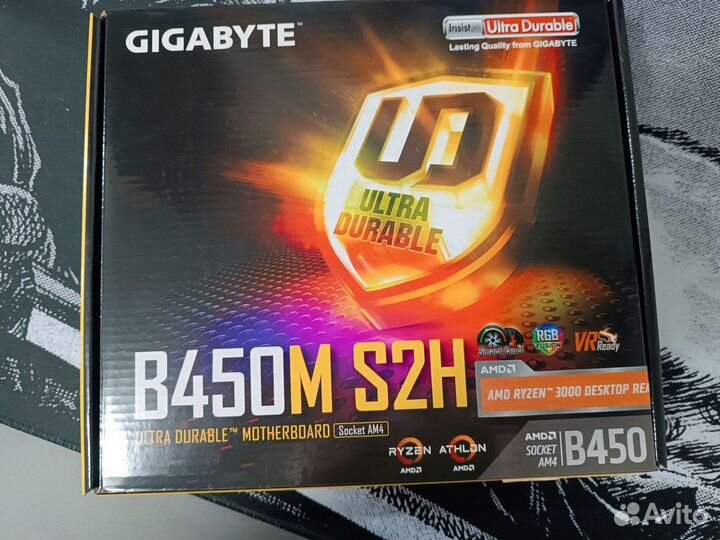 Материнская плата gigabyte b450m s2h