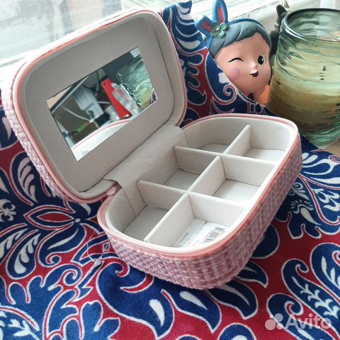 Новая шкатулка для украшений нежно розовая