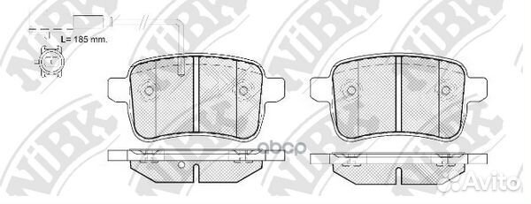 Колодки тормозные дисковые с датчиком износа PN
