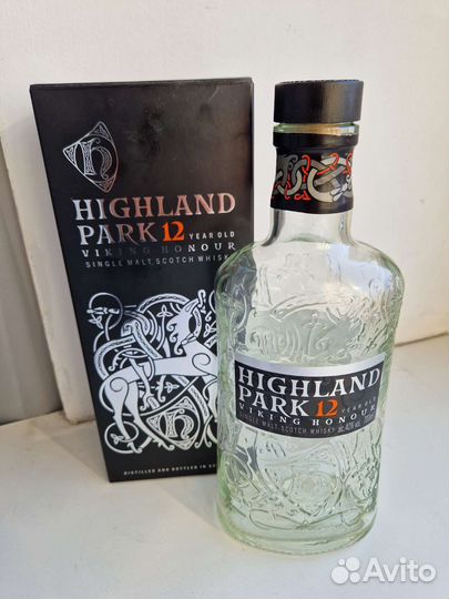 Бутылка из под виски Highland Park 12