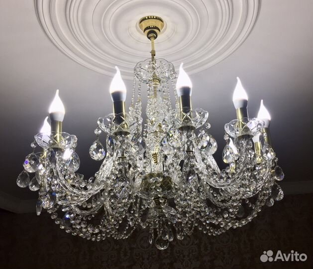 Люстра хрустальная чехия