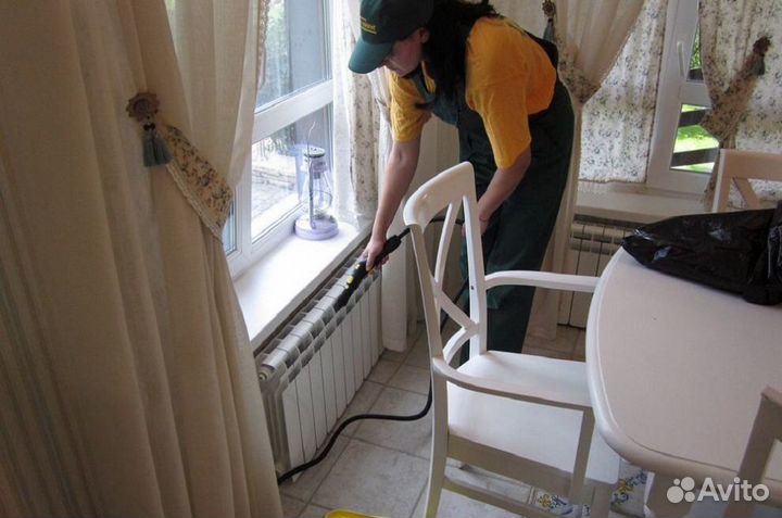 Уборка квартир, домов. Моем окна. Химчистка мебели