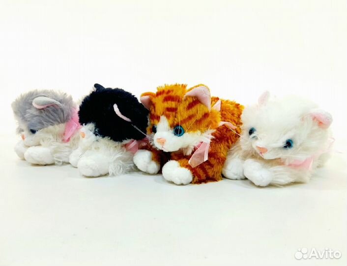 Мягкая игрушка мохнатый котёнок