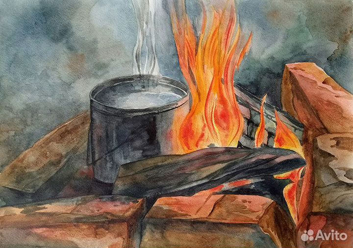 Картина акварелью 