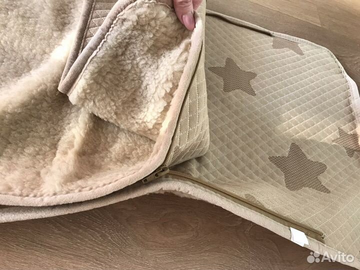 Набор в коляску, натуральная шерсть