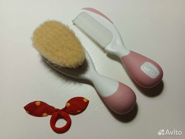 Набор для волос расческа и щётка chicco
