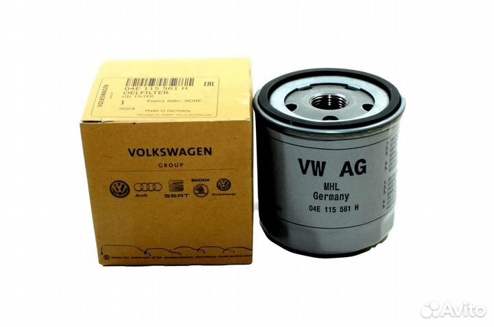 Vag 04e115561h фильтр масляный оригинал