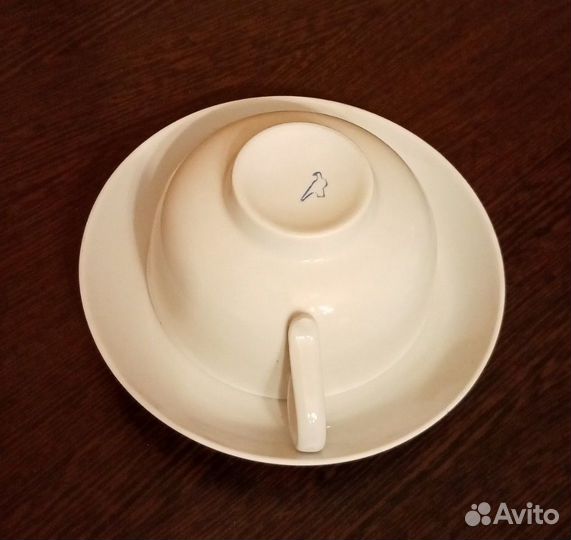 Новая фарфоровая Чашка с блюдцем