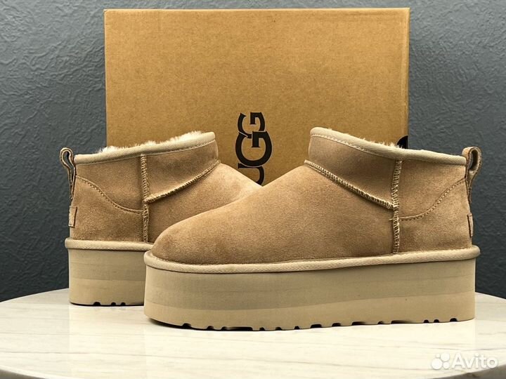 Угги UGG Ultra Mini Platfrom Sand