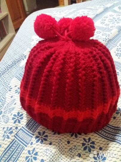 Шапки вязаные зимние