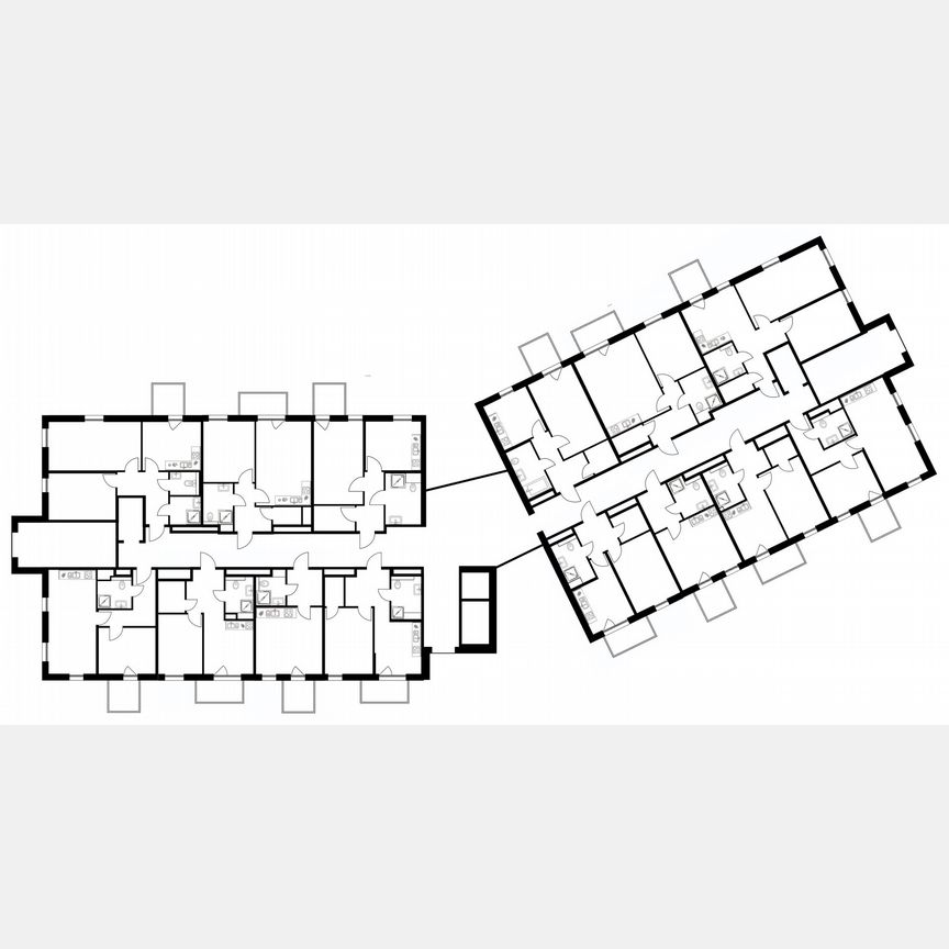 1-к. апартаменты, 48,6 м², 3/6 эт.