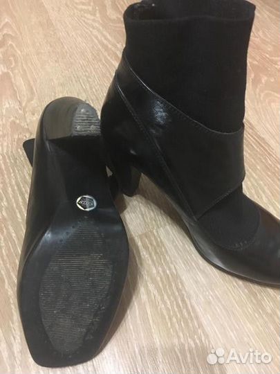 Стильные кожаные ботильоны р 39