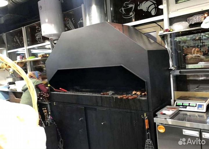 Мангал закрытый, мангал с вытяжкой
