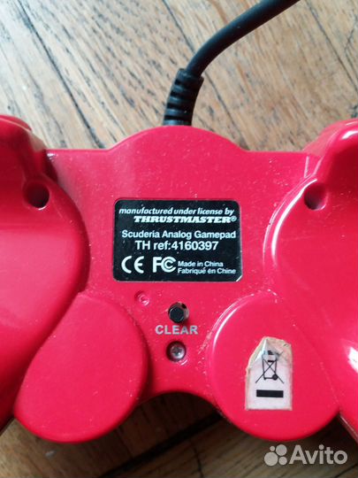 Геймпад Scuderia analog gamepad thrustmaster (ps2)
