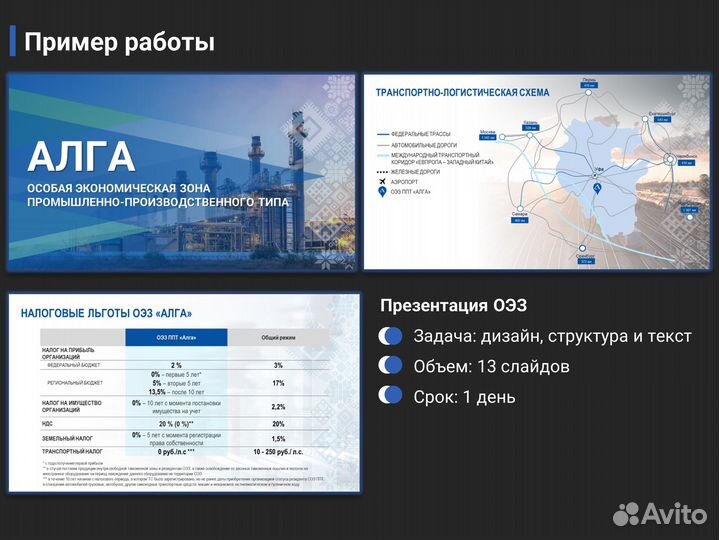 Разработка презентаций, дизайна, инфографики