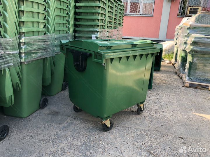 Пластиковый евроконтейнер 1100л