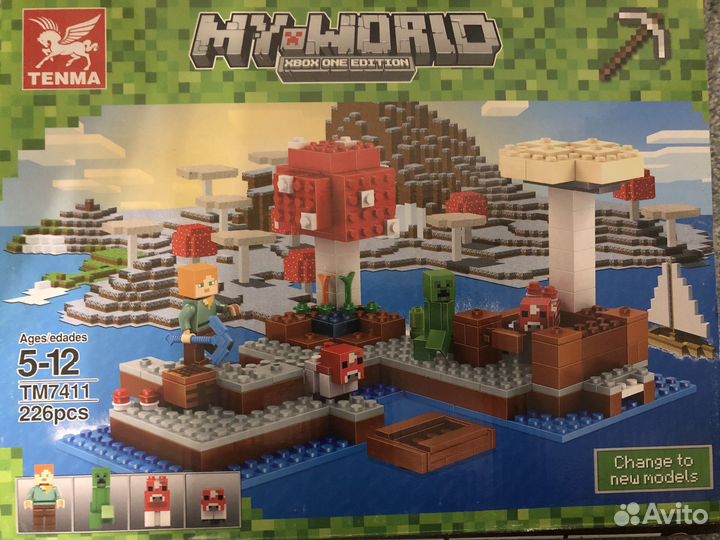 Конструктор Lego майнкрафт Грибной остров