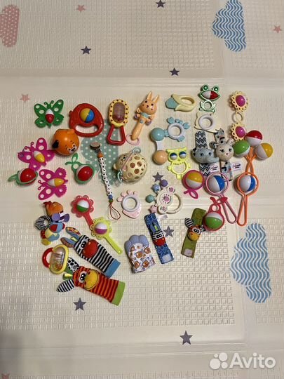 Погремушки и грызунки пакетом