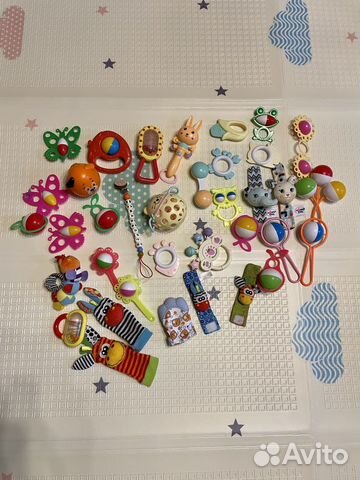 Погремушки и грызунки пакетом