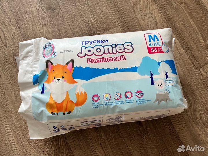 Подгузники трусики Joonies Premium soft m(6-11кг)