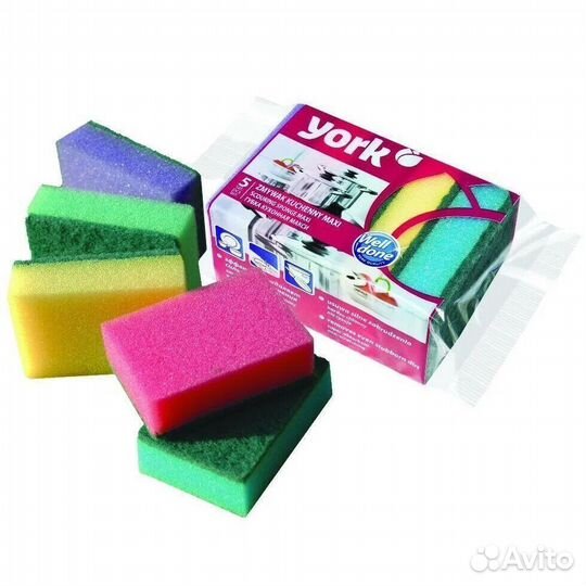 Губки для посуды york