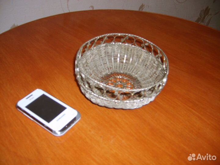 Ваза - конфетница из мельхиора (СССР)