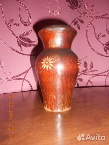 Деревянная вазочка ручной работы