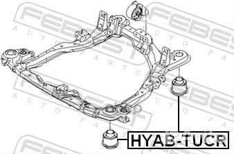 Сайлентблок подрамника hyabtucr Febest