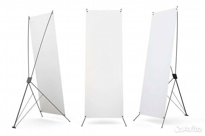 Стенд мобильный для баннера X-banner