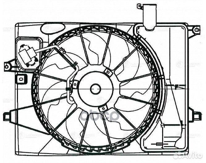 Вентилятор охлаждения двс Hyundai Elantra (AD)