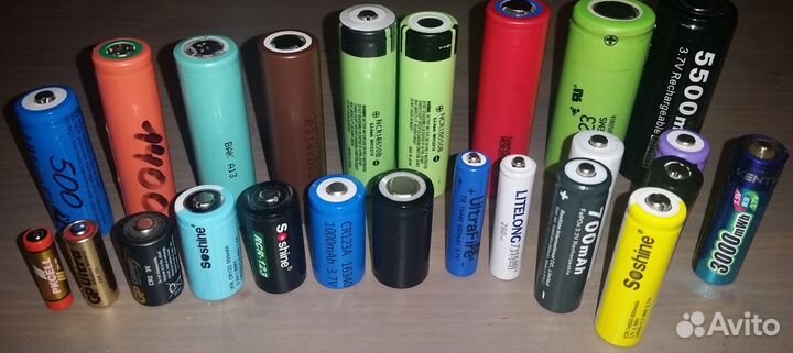 Литиевые аккумуляторы 18650 и другие новые и бу