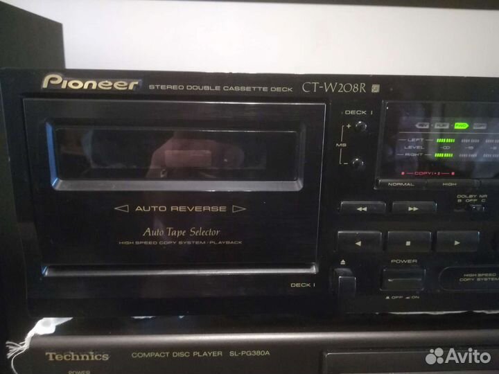 Кассетная дека pioneer ct w208r