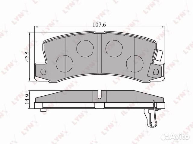 Колодки тормозные дисковые зад