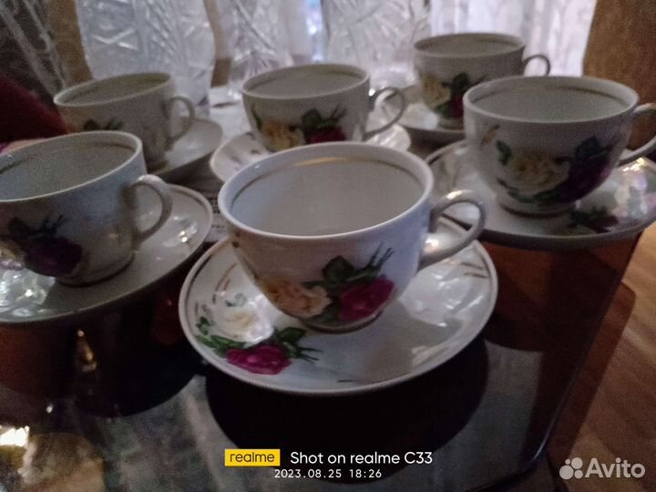 Чайные пары дулево СССР 6 пар