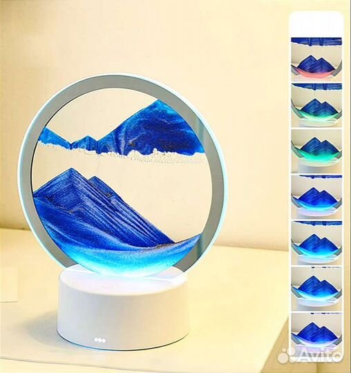 Светильник ночник 3D Живая картина Пески декор